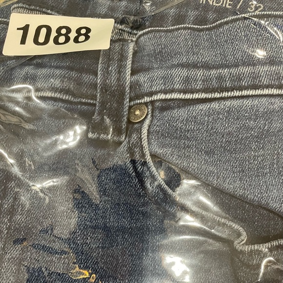 Fidelity Jeans Size 32 Blue Medium Wash Stretch Denim Indie Skinny Super Soft - Picture 9 of 9